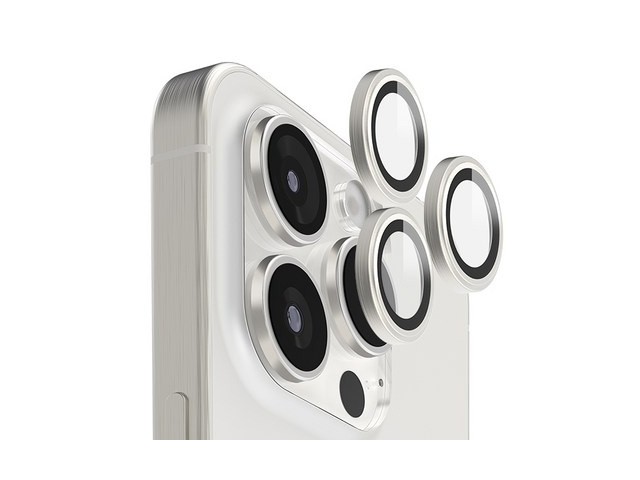 [아이폰 15프로 망원렌즈] 저렴한 가격 지모 아이폰 AR 고투과 저반사 빛번짐 방지 메탈 프레임 카메라 렌즈 강화유리 보호필름